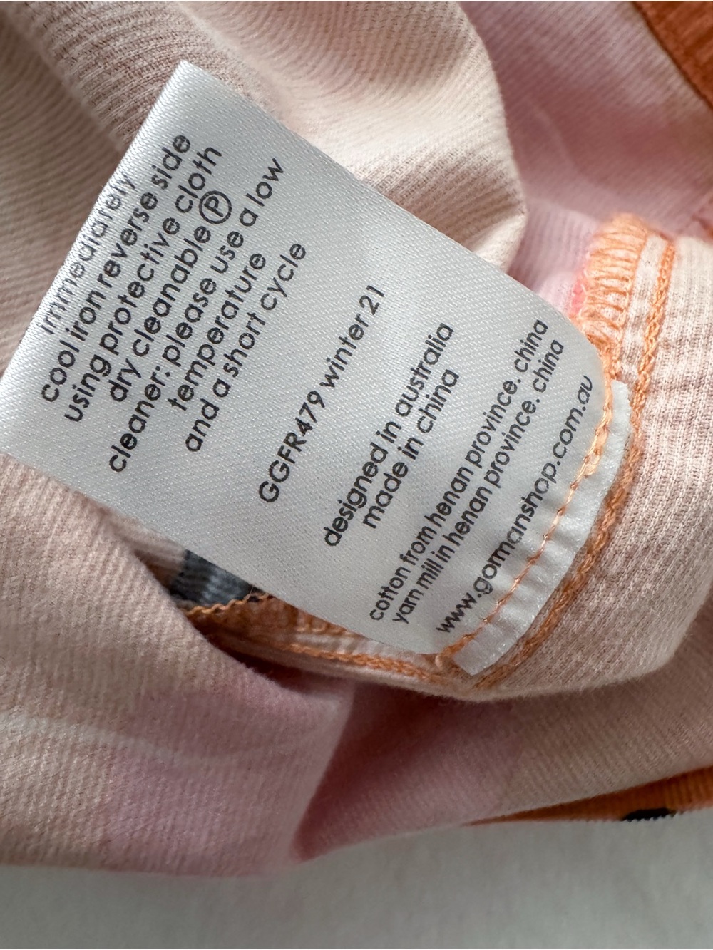 Gorman Rock Solid Sadie Dress Abstract Print Cotton Midi Orange Pink - Picture 10 of 13